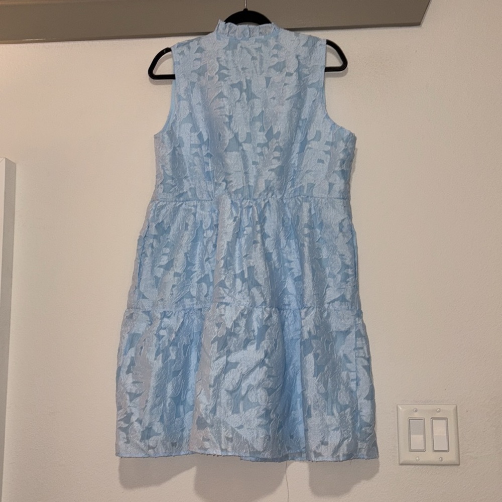 Pinch Blue Floral Tiered Mini Dress SZ XL NWT - Picture 3 of 5